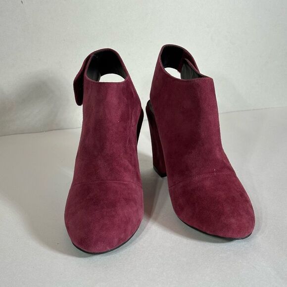 Adam Tucker burgundy suede heel Size 7.5 - Picture 8 of 9